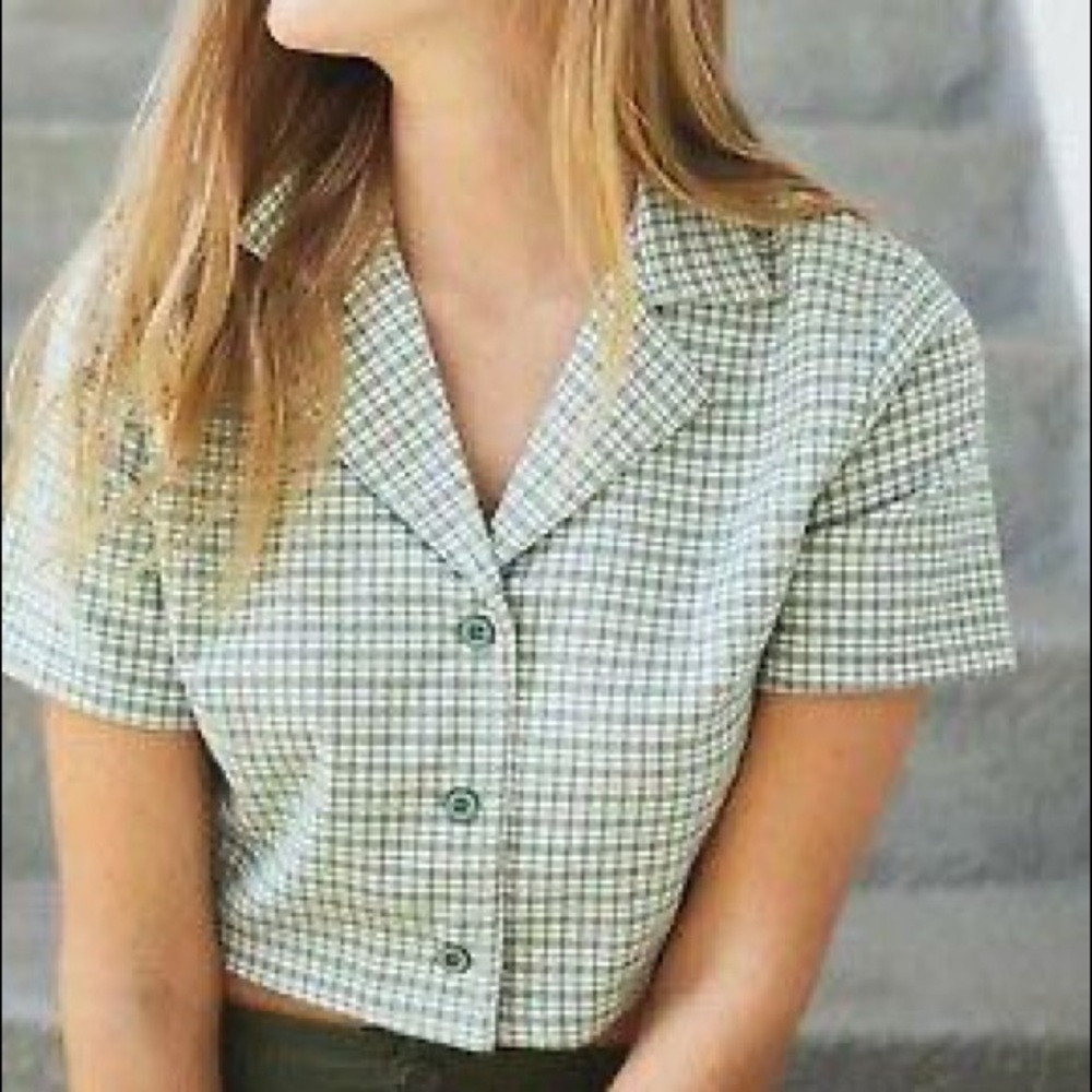 Brandy Melville green Vivian top